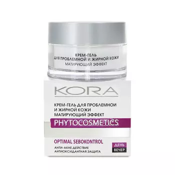 KORA крем для лица Уход за жирной, склонной к акне кожей