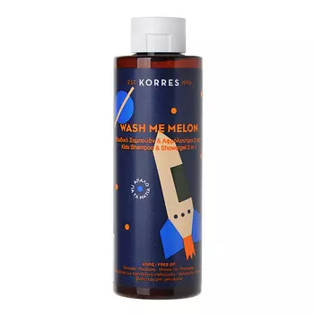 KORRES Шампунь и гель для душа 2 в 1 Дыня для мальчиков Wash Me Melon Kids Shampoo & Showergel