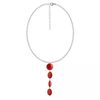 KOSHIKA Колье Го красные монетки