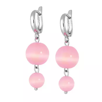 KOSHIKA Серьги из желтого кошачьего глаза