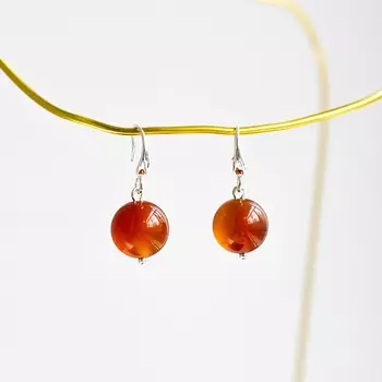 KOSHIKA Серьги с натуральным Тигровым глазом