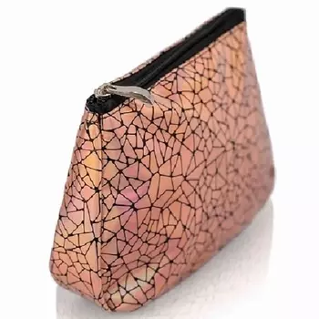 KOSMOSHTUCHKI Неоновая косметичка Лодочка средняя "Стекло битое малое"