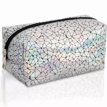 KOSMOSHTUCHKI Неоновая косметичка прямоугольная Стекло битое малое