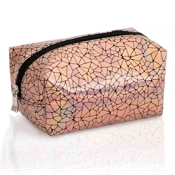 KOSMOSHTUCHKI Неоновая косметичка прямоугольная Стекло битое малое