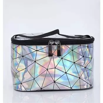 KOSMOSHTUCHKI Неоновая косметичка торба средняя Кубики