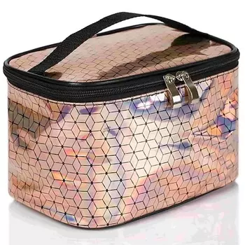 KOSMOSHTUCHKI Неоновая косметичка торба средняя Кубики