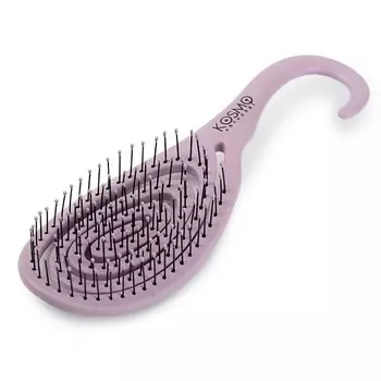 KOSMOSHTUCHKI Расческа массажная БИО с крючком, щетка для распутывания волос