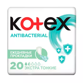KOTEX Прокладки Ежедневные Антибак Ультратонкие