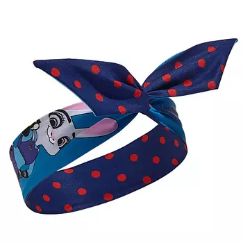 КРАСНАЯ ЖАРА Повязка на голову "Небо в горошек"