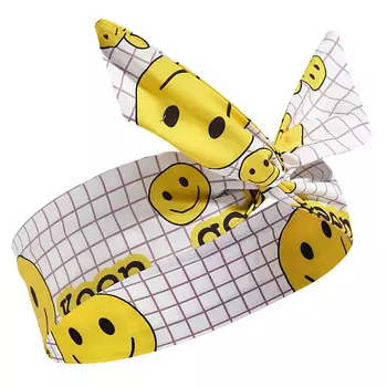 КРАСНАЯ ЖАРА Повязка на голову "Смайли"