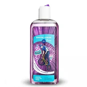 KRASSA JUNIOR Шампунь+бальзам 2в1 для мальчиков, Без Парабенов 250.0