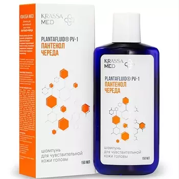 KRASSA MED Шампунь для чувствительной кожи головы "ПАНТЕНОЛ+ЧЕРЕДА" 150.0