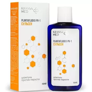 KRASSA MED Шампунь для волос против перхоти "СУЛЬСЕН" 150.0