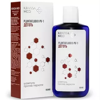 KRASSA MED Шампунь для волос против перхоти "ДЕГОТЬ" 150.0