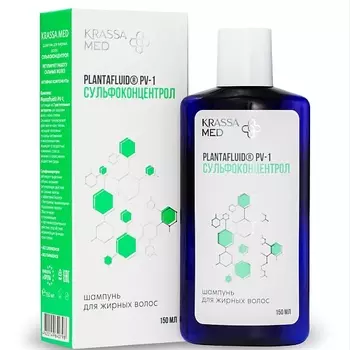 KRASSA MED Шампунь для жирных волос "СУЛЬФОКОНЦЕНТРОЛ" 150.0