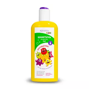 KRASSA Шампунь 2в1 для тела и волос Kids "Фруктовый микс" Без Слез 250.0
