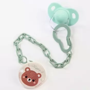 КРОШКА Я Держатель для пустышки на цепочке «Мишка»