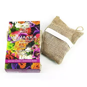 КРЫМСКАЯ ЛИНИЯ Мочалка джутовая с Крымским натуральным мылом "Цветочный Микс"