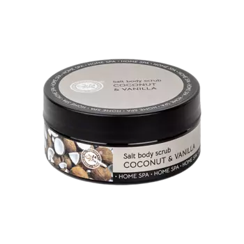 КРЫМСКАЯ НАТУРАЛЬНАЯ КОЛЛЕКЦИЯ Соляной скраб для тела кокосовый, антицеллюлитный, увлажняющий 200.0