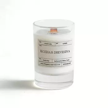 KULIKOFF Свеча ароматическая "Кожа и древесина" 50.0