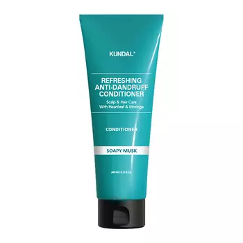 KUNDAL Кондиционер для волос против перхоти освежающий с ароматом Мускуса Soapy Musk
