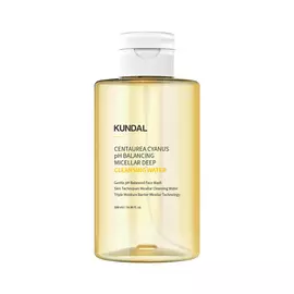 KUNDAL Мицеллярная вода для лица очищающая с центеллой азиатской, пантенолом и клевером луговым Cleansing Water
