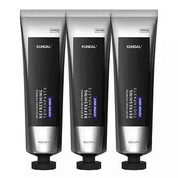 KUNDAL Набор зубных паст со вкусом освежающая перечная мята Pepper Mint Refreshing Toothpaste