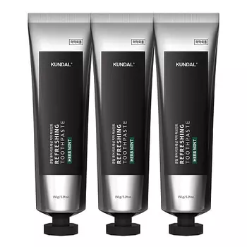 KUNDAL Набор зубных паст со вкусом освежающая мята Herb Mint Refreshing Toothpaste