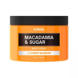 KUNDAL Скраб для тела Цветок вишни Macadamia & Sugar Body Scrub