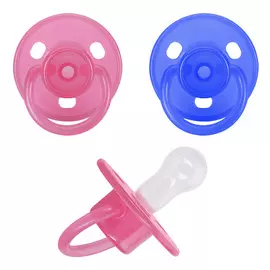 КУРНОСИКИ Набор сосок-пустышек силиконовых, классических, 6+