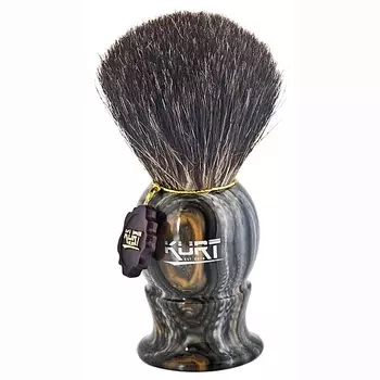 KURT Помазок для бритья BLACK серый камень