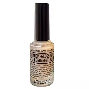 L'ATUAGE COSMETIC Средство для ногтей СС-КОНСИЛЕР С ГЕЛЬ-ФИНИШ "GLOSS AND CARE"