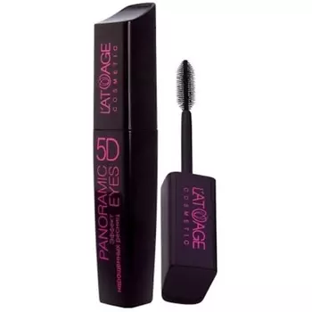 L'ATUAGE COSMETIC Тушь для ресниц с силиконовой щеткой PANORAMIC EYES 5D 12.0