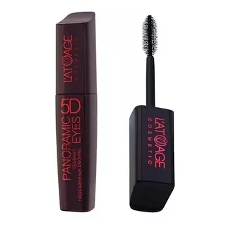 L'ATUAGE COSMETIC Тушь для ресниц с натуральной щеткой PANORAMIC EYES 5D 12.0