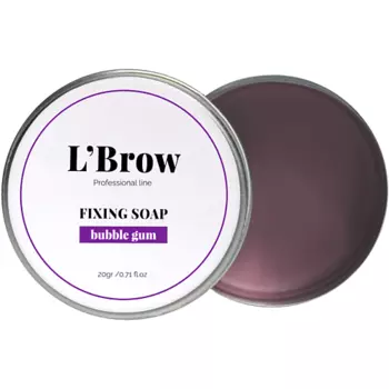 L`BROW Мыло для бровей Fixing soap (Баблгам) 20.0