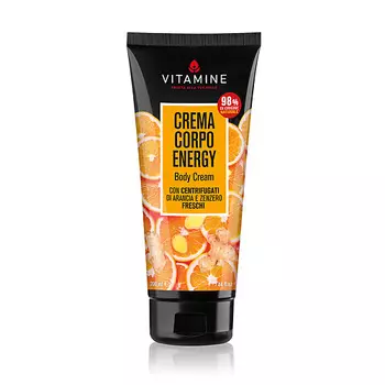 L`ERBORISTICA Натуральный крем для тела на фруктовых соках энергетический "Апельсин и имбирь" 200.0