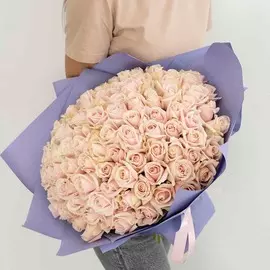 Л'Этуаль Flowers Букет из нежных роз 101 шт.(40 см)