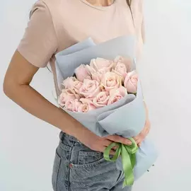 Л'Этуаль Flowers Букет из нежных роз 15 шт.(40 см)