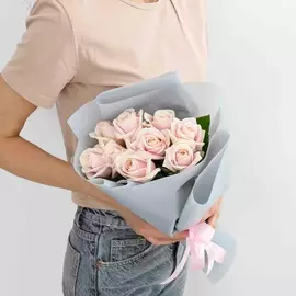 Л'Этуаль Flowers Букет из нежных роз 9 шт. (40 см)