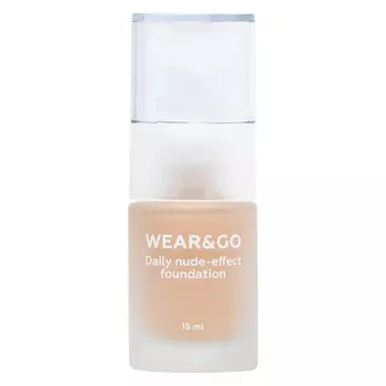 ЛЭТУАЛЬ Легкий тональный крем естественный эффект WEAR&GO Daily nude-effect foundation