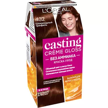 L'ORAL PARIS Стойкая краска-уход для волос без аммиака Casting Creme Gloss