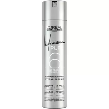 L'OREAL PROFESSIONNEL Лак для укладки волос без запаха экстра-сильной фиксации INFINIUM Pure Extra Strong