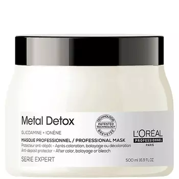L'OREAL PROFESSIONNEL Восстанавливающая маска для волос после осветления и окрашивания Metal Detox 500.0