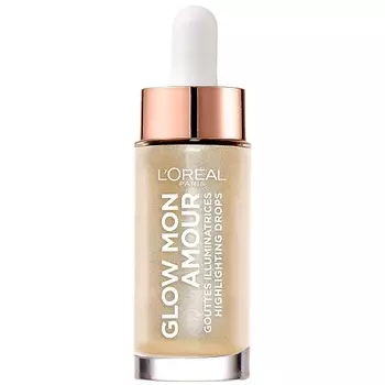 L'ORAL PARIS L'OREAL Жидкий хайлайтер для сияния кожи с кокосовым маслом Glow Mon Amour Highlighting Drops