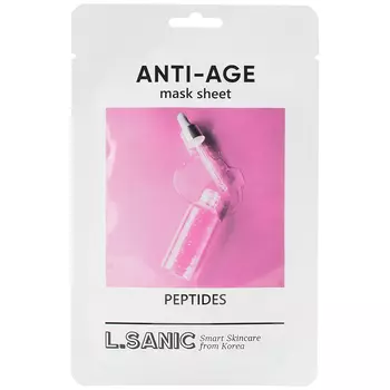 LSANIC L.SANIC Маска для лица тканевая антивозрастная с пептидами