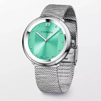 L'TERRIAS Женские часы со швейцарским механизмом на браслете "Wild"