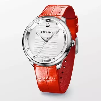 L'TERRIAS Женские часы со швейцарским механизмом на ремешке "Teju Lizard"