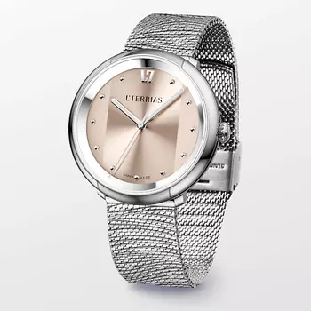 L'TERRIAS Женские часы со швейцарским механизмом на браслете "Wild"