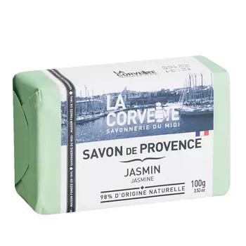 LA CORVETTE Мыло туалетное прованское для тела Жасмин Savon de Provence Jasmin