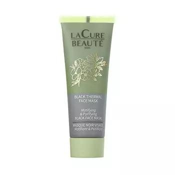 LA CURE BEAUTE Очищающая и матирующая маска с глиной Black Thermal Face Mask